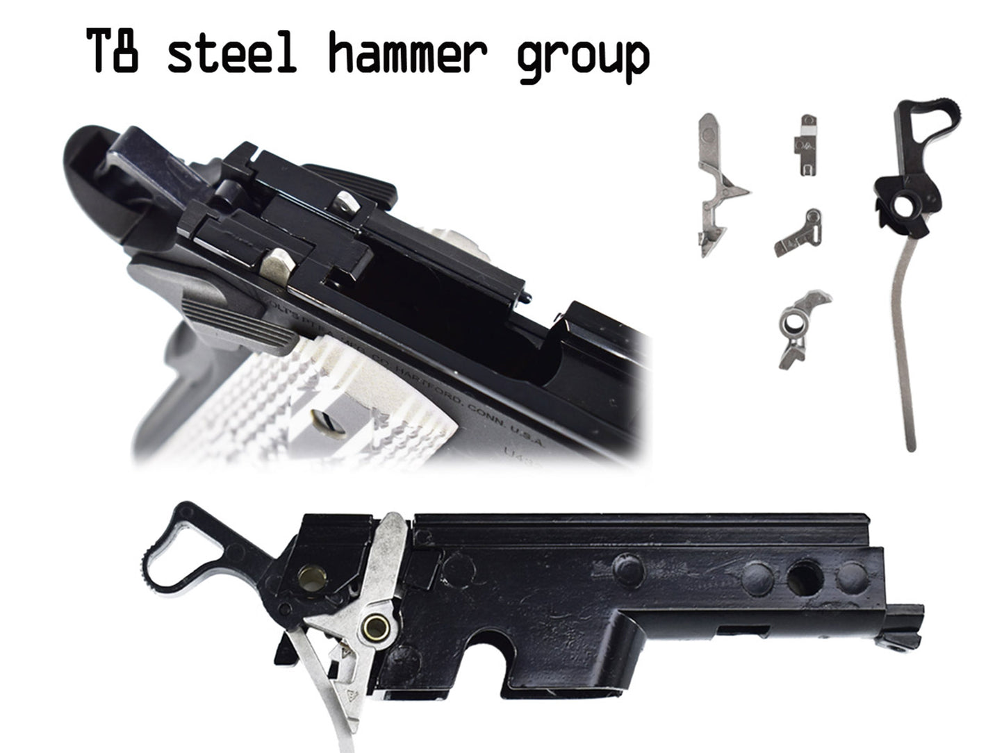 CYBERGUN COLT Licensed M45A1 Gas Blowback Airsoft Pistol.