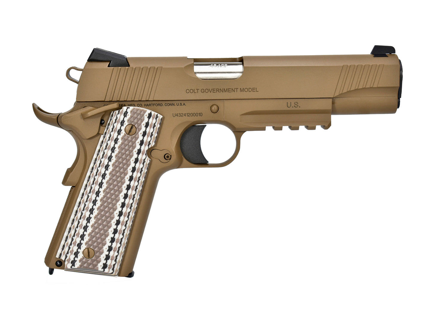 CYBERGUN COLT Licensed M45A1 Gas Blowback Airsoft Pistol.