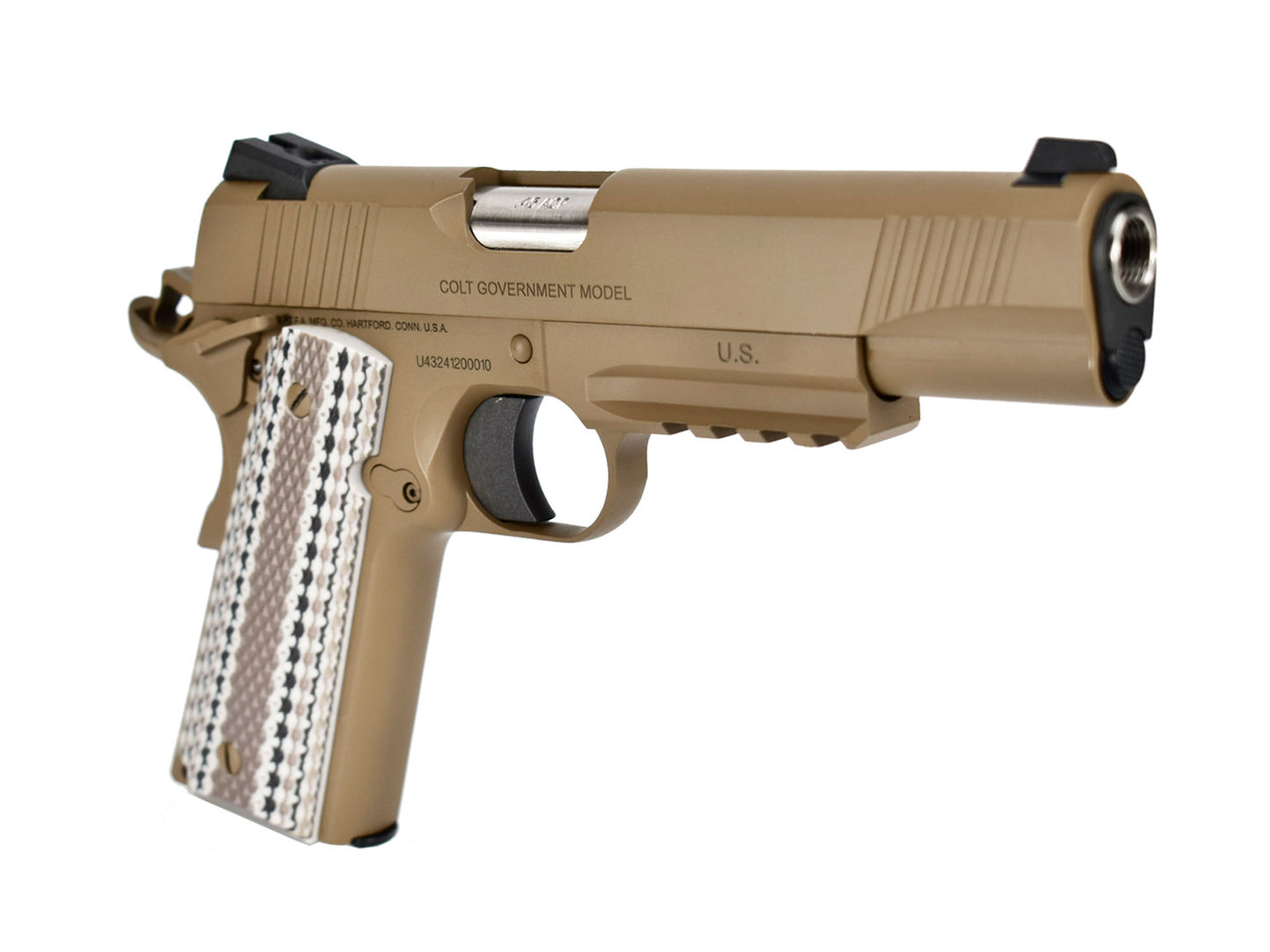 CYBERGUN COLT Licensed M45A1 Gas Blowback Airsoft Pistol.