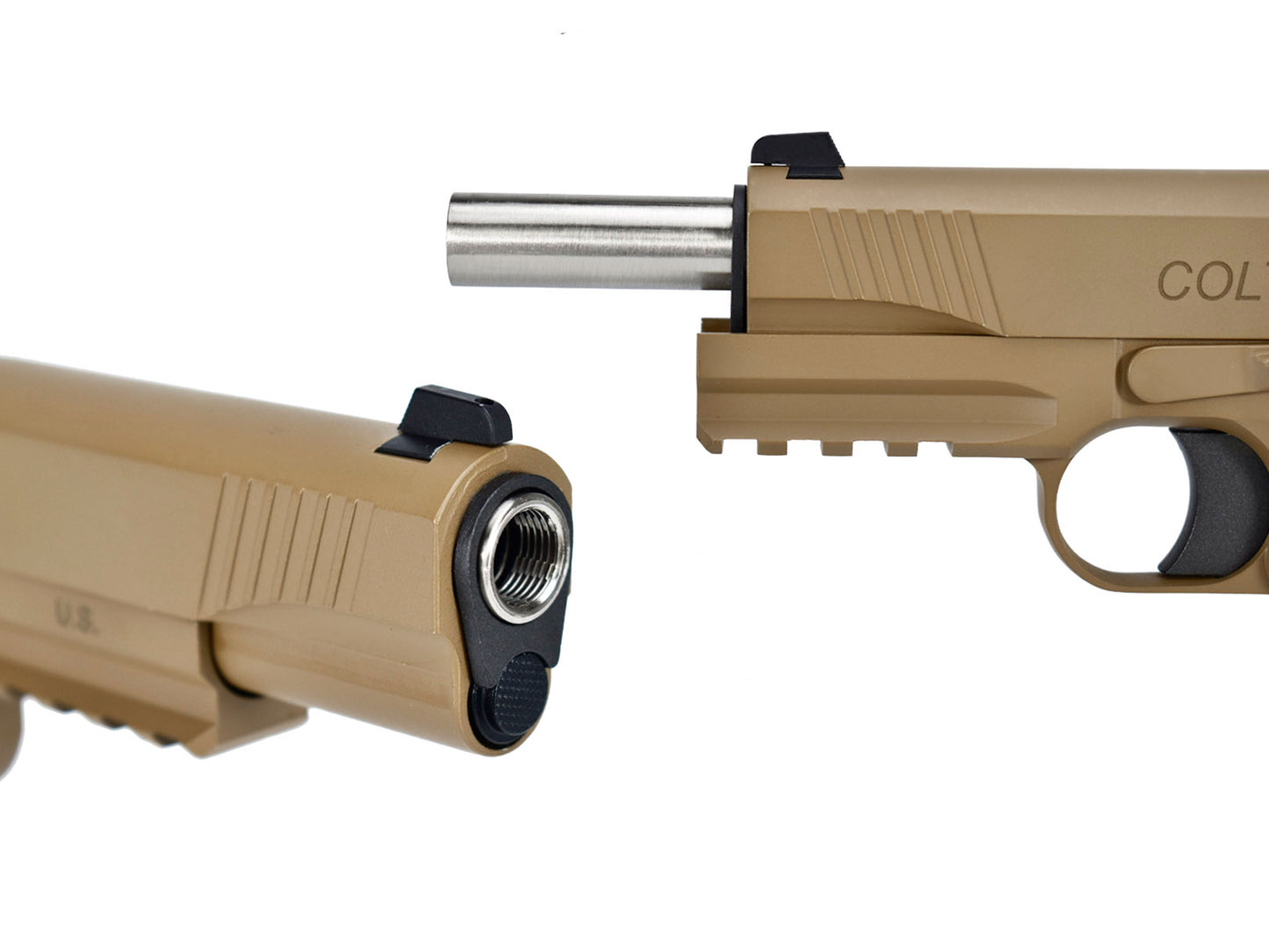 CYBERGUN COLT Licensed M45A1 Gas Blowback Airsoft Pistol.