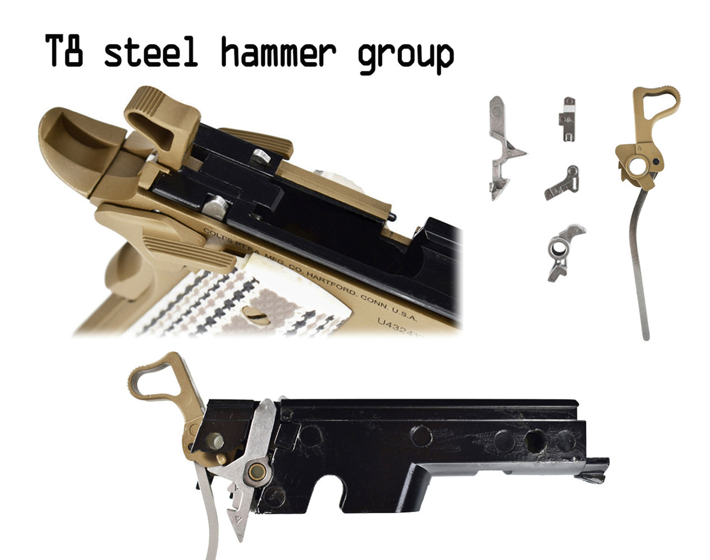 CYBERGUN COLT Licensed M45A1 Gas Blowback Airsoft Pistol.
