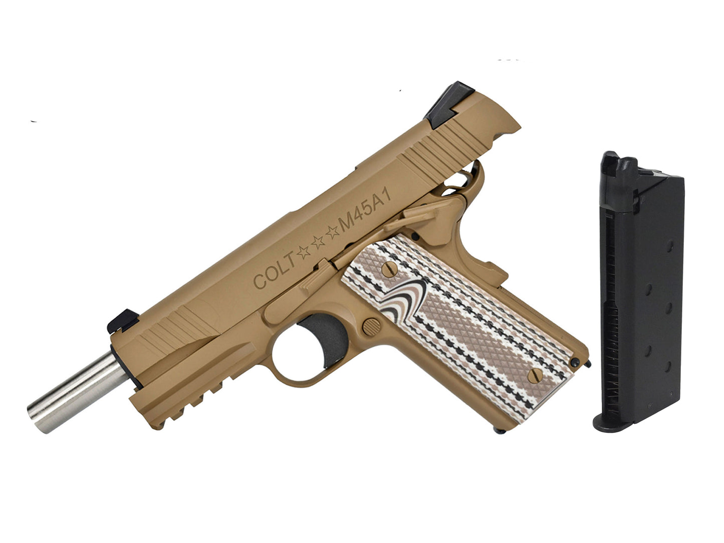 CYBERGUN COLT Licensed M45A1 Gas Blowback Airsoft Pistol.