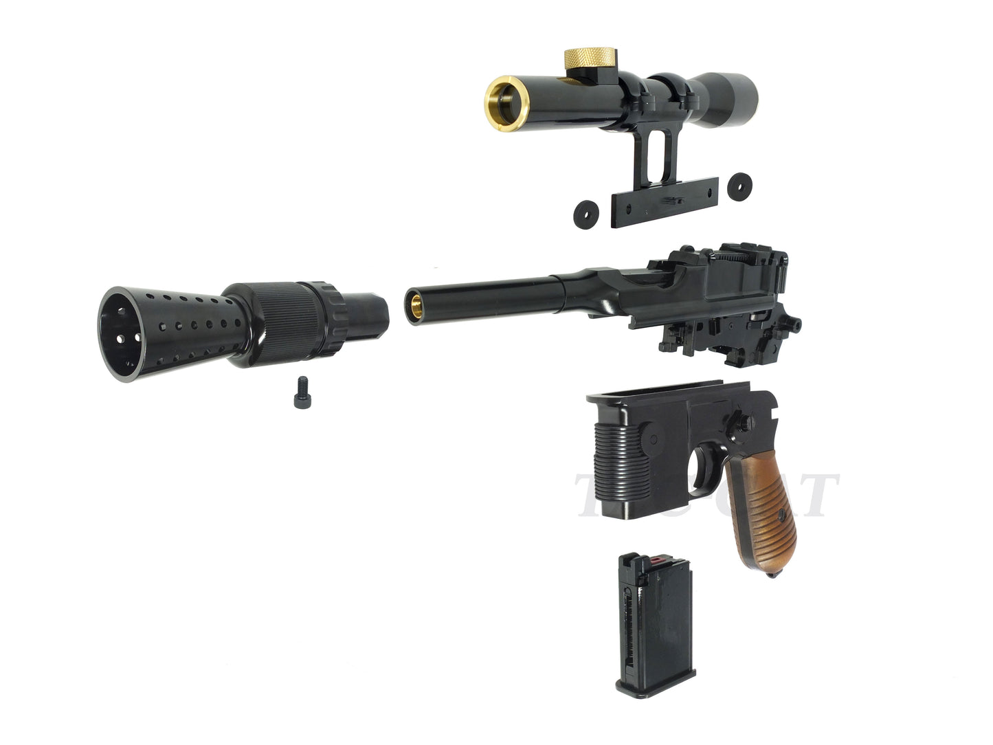 AW CUSTOM SW Han Solo DL-44 Heavy Blaster 스타워즈 블로우백 가스핸드건.