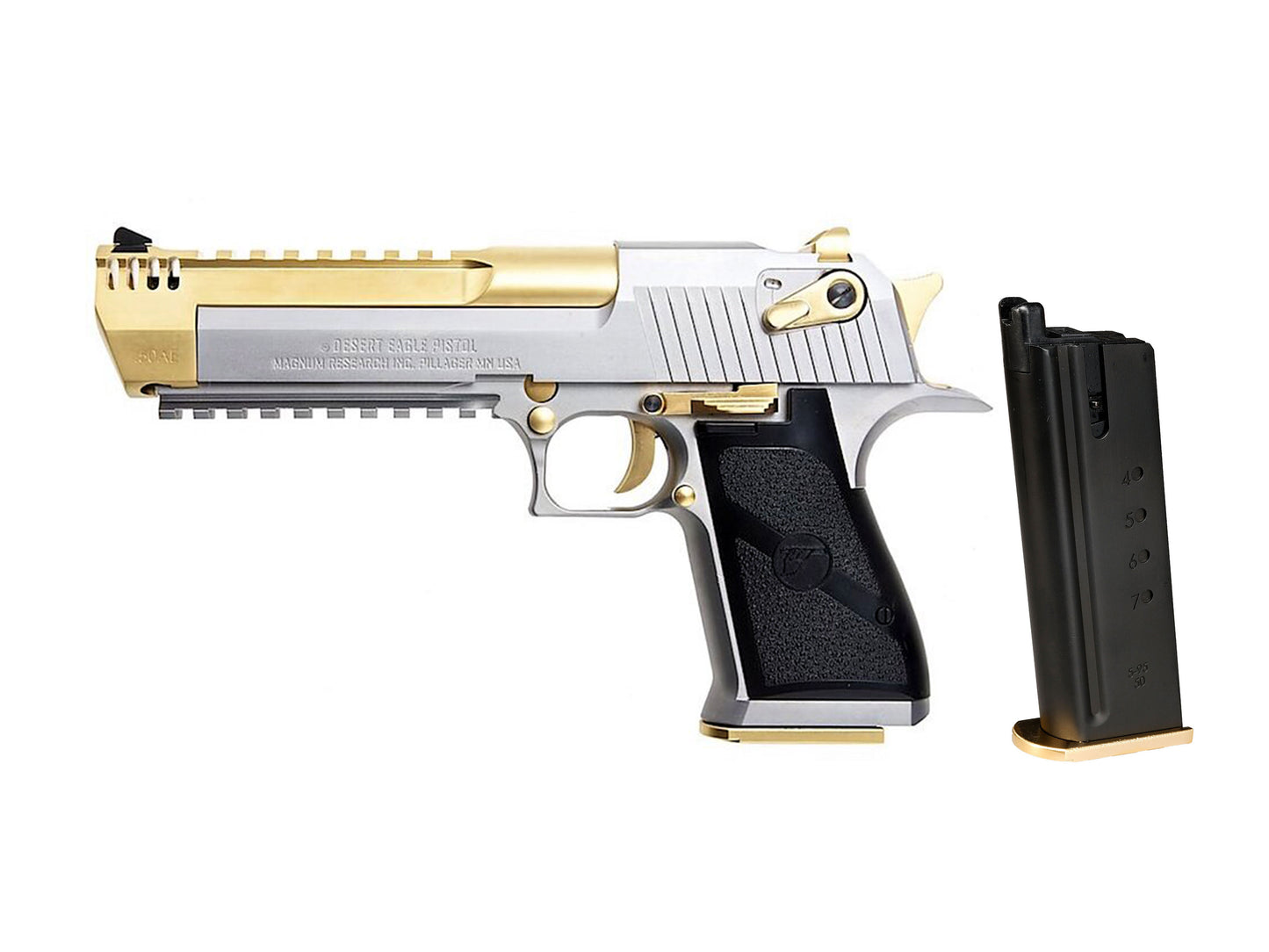 CYBERGUN | AW デザートイーグル DESERT EAGLE .50AE L6 (2 Tone) ガスブローバック ハンドガン.