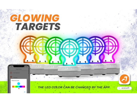 Acetech AceTarget-S Static Wi-Fi Glowing Flip-Up Target.