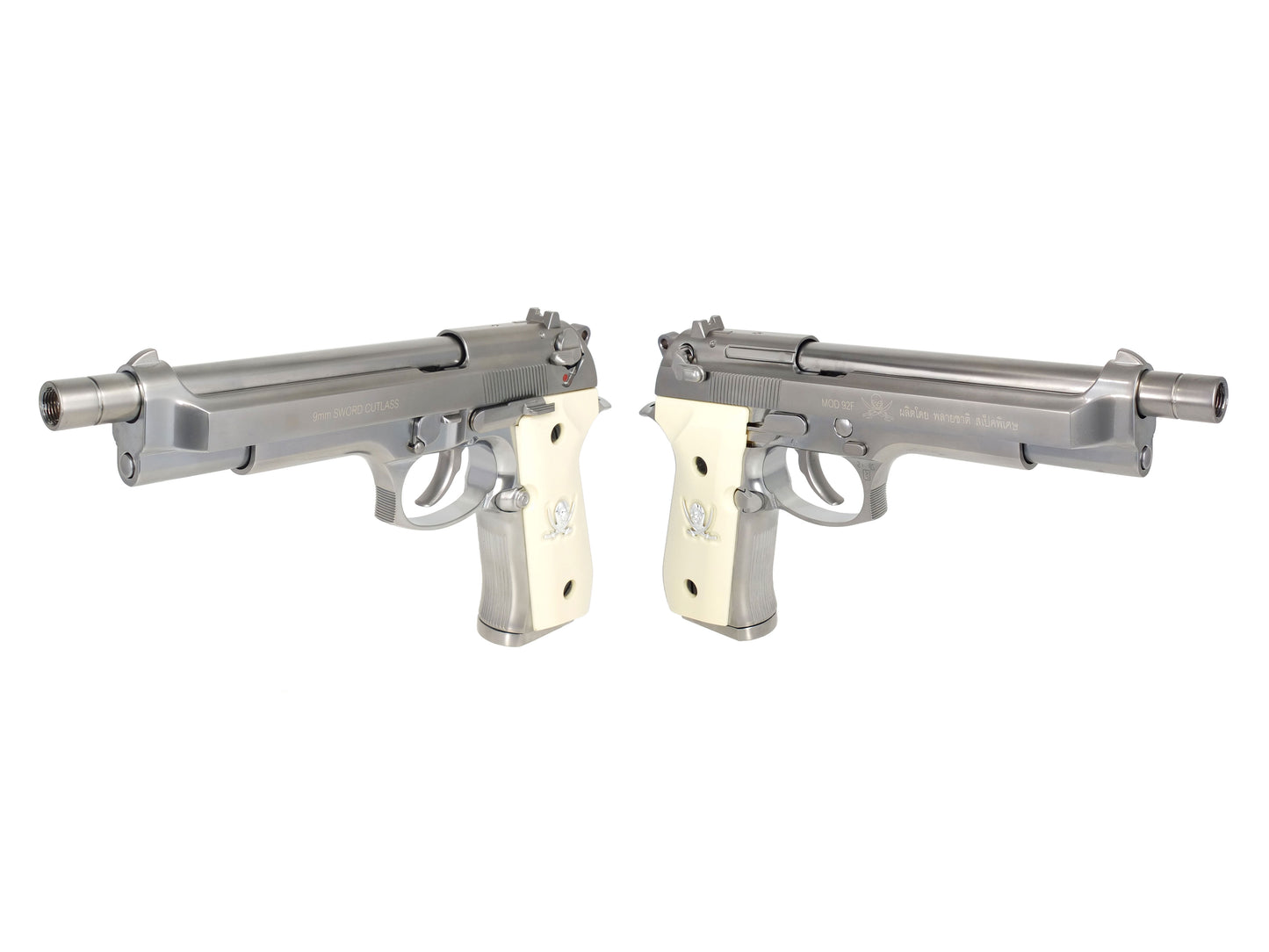WE ソード・カトラス スタイル M92F / M9 ロング ガスブローバック ハンドガン.