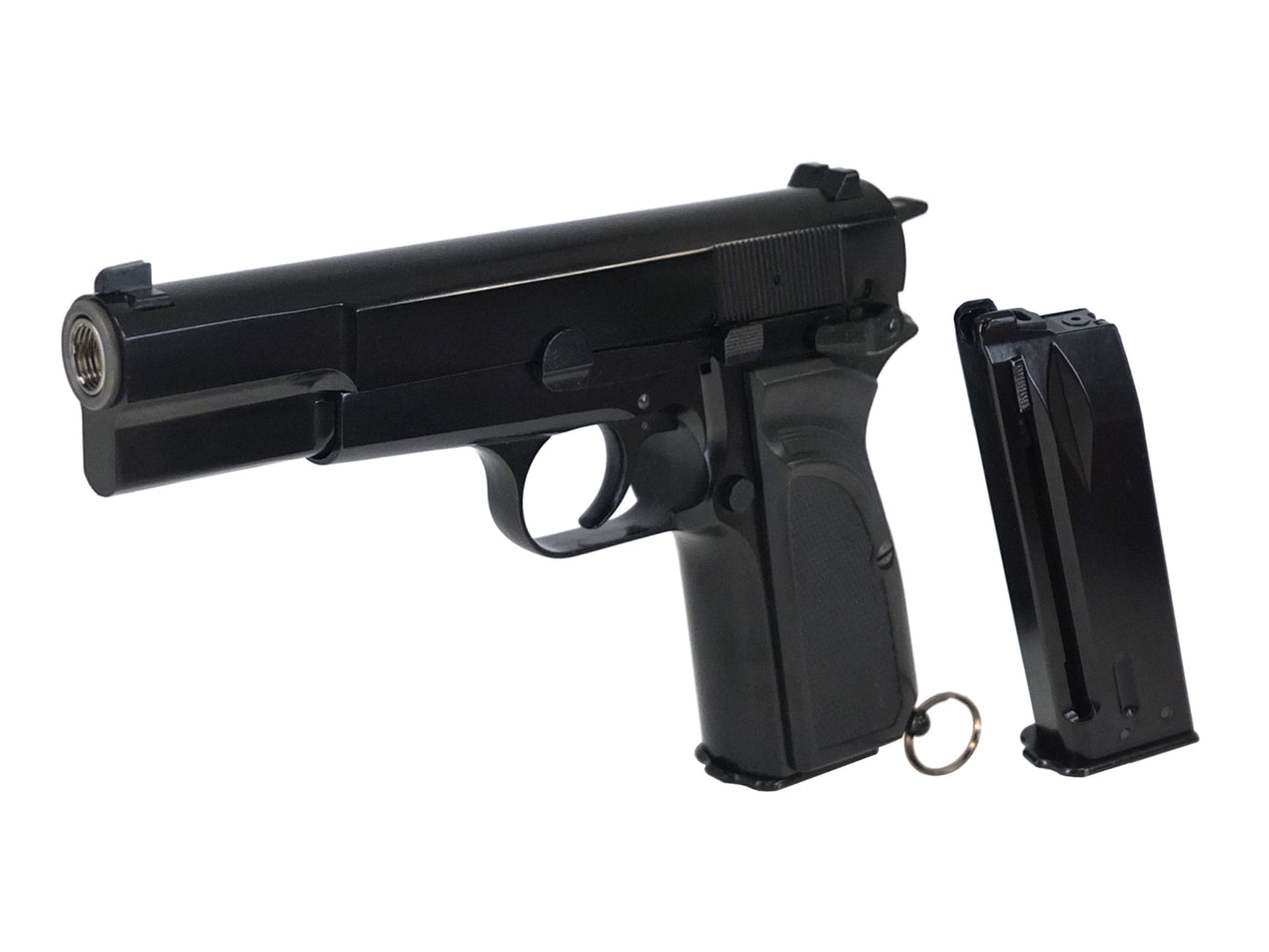 WE FN Browning Hi-Power MK III Gas Blowback Airsoft Pistol.