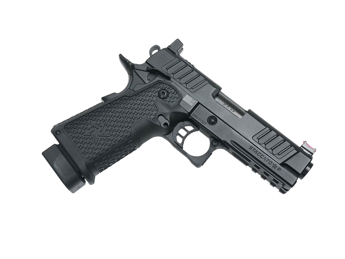 EMG STACCATO P CNC Gas Blowback Airsoft Pistol.