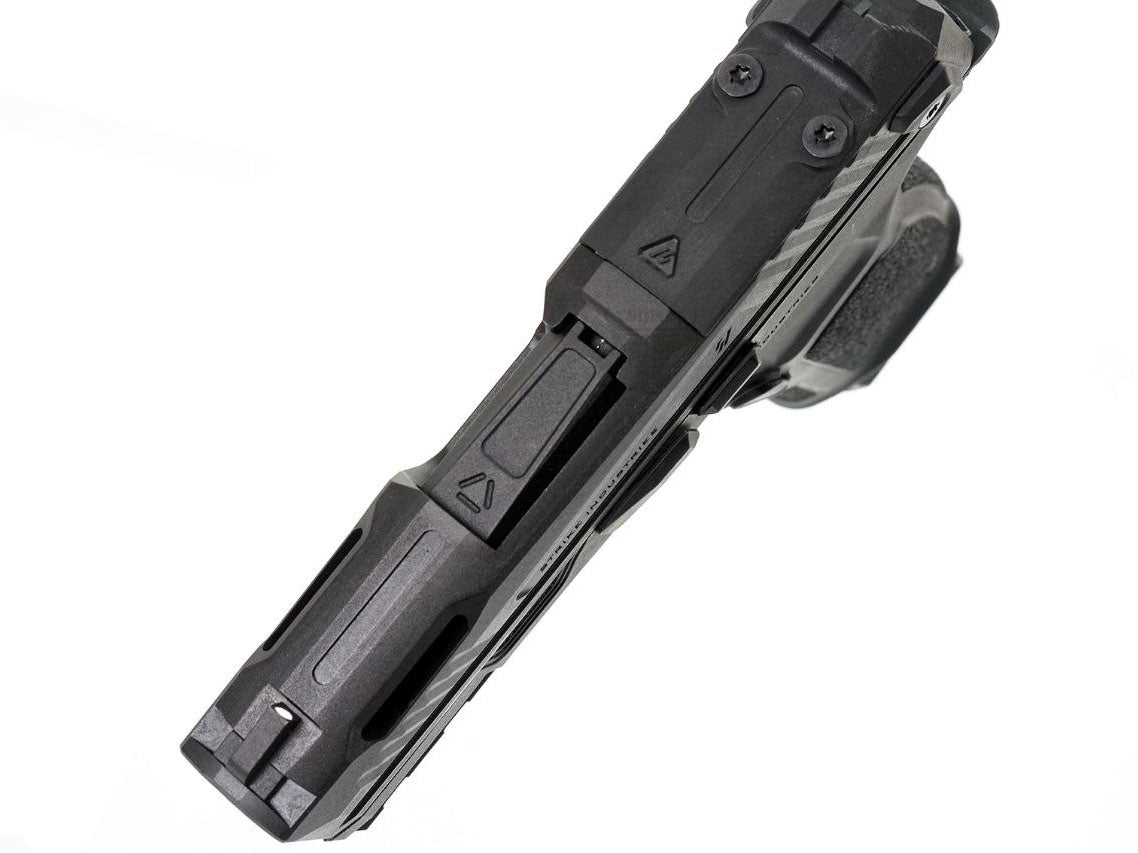 EMG Strike Industries SMP Strike Micro Pistol / P365 Gas Blowback Airsoft Pistol.