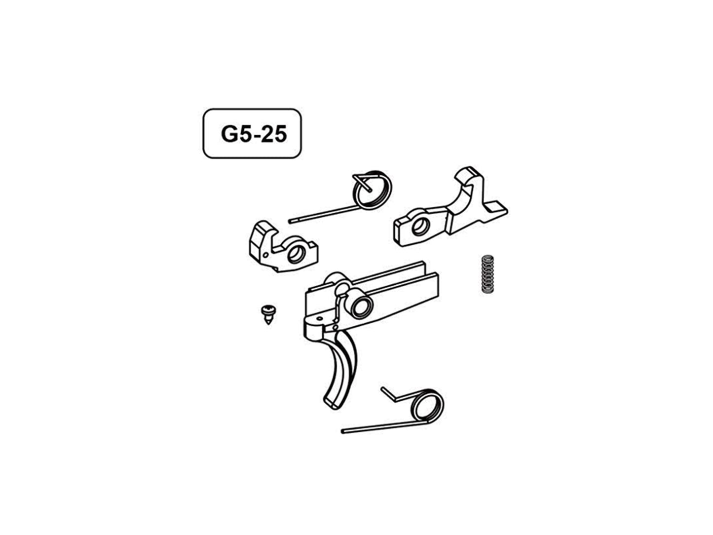 【純正部品】GHK G5 シリーズ ライフル パーツ.