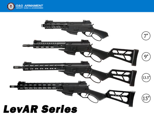 G&G LevAR-13.5 LevAR Action Airsoft Gas Rifle.