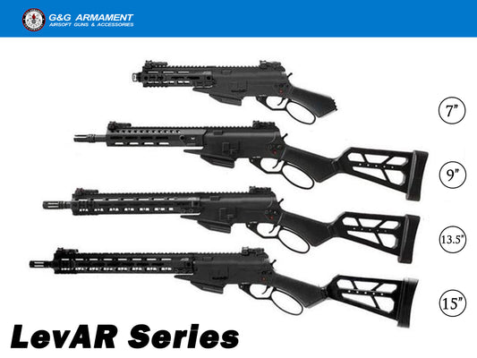 G&G LevAR-9 LevAR Action Airsoft Gas Rifle.