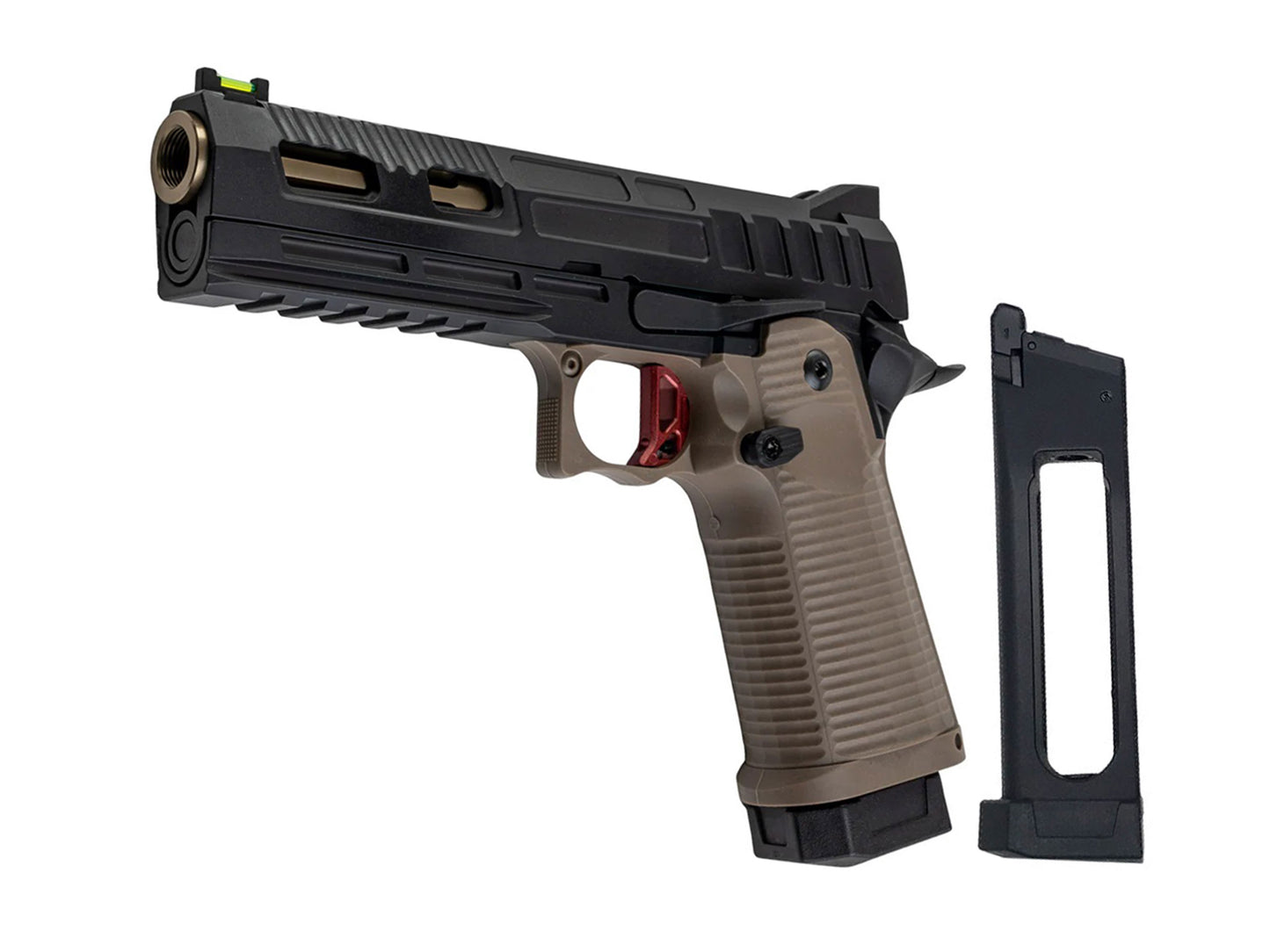 KJ WORKS KP-19S Hi-Capa Gas Blowback Airsoft Pistol.( CO2 Version )
