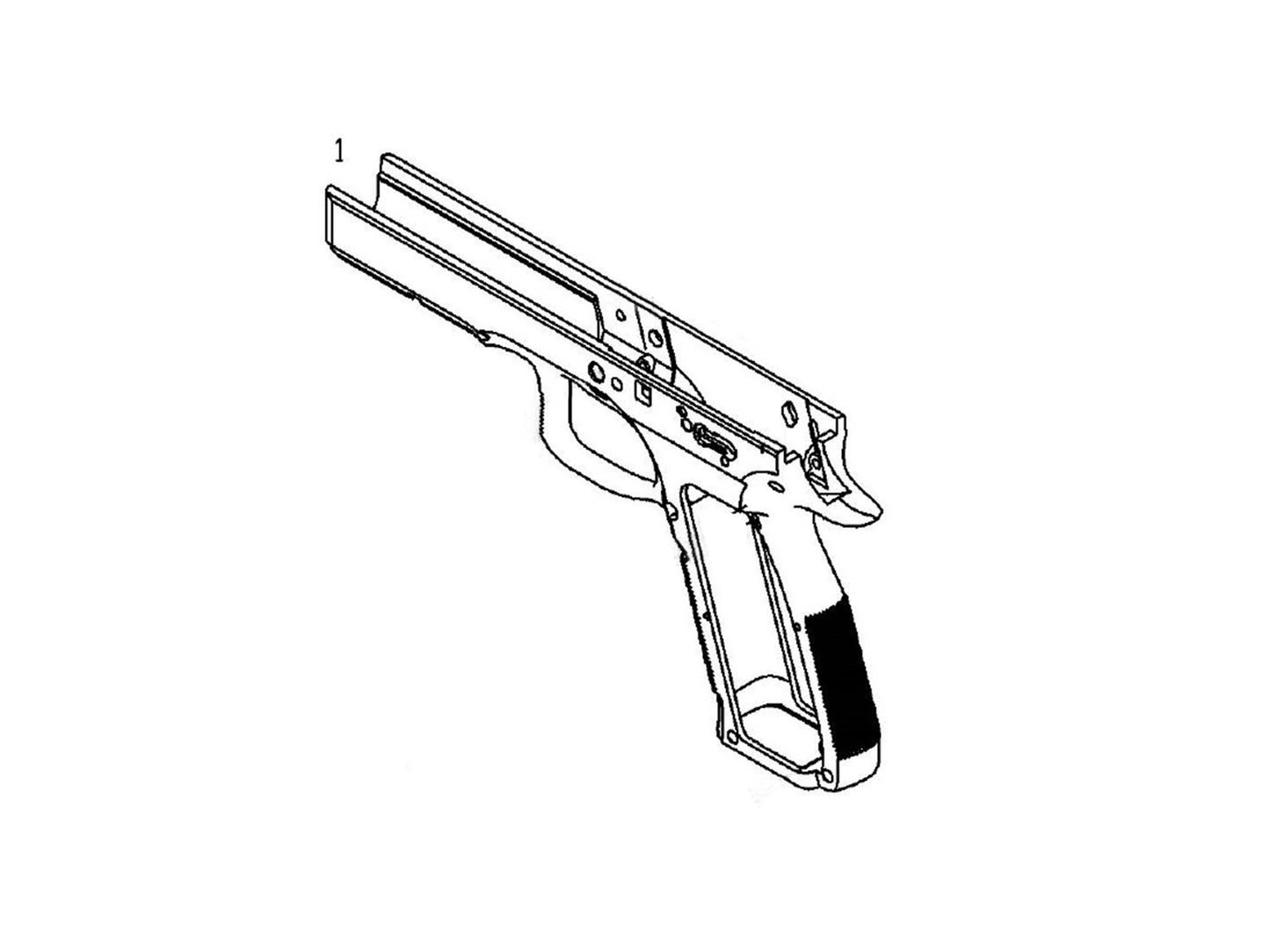 【純正部品】KJ WORKS CZ シャドウ Shadow 2 ハンドガン パーツ.