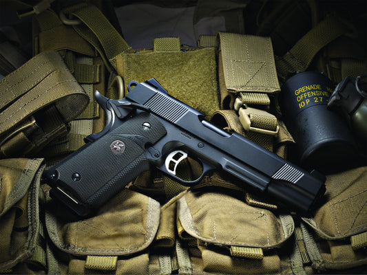 KJ WORKS MEU KP-07 Rail M1911A1 Gas Blowback Airsoft CO2 Pistol.