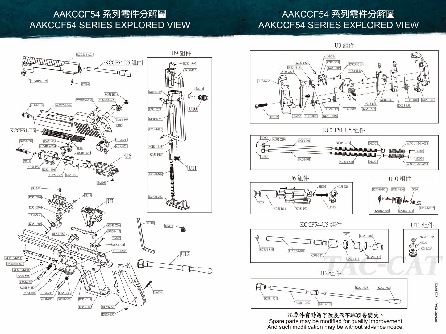 【純正部品】KWC デザートイーグル DESERT EAGLE L6 CO2 ガスブローバック ハンドガン パーツ.