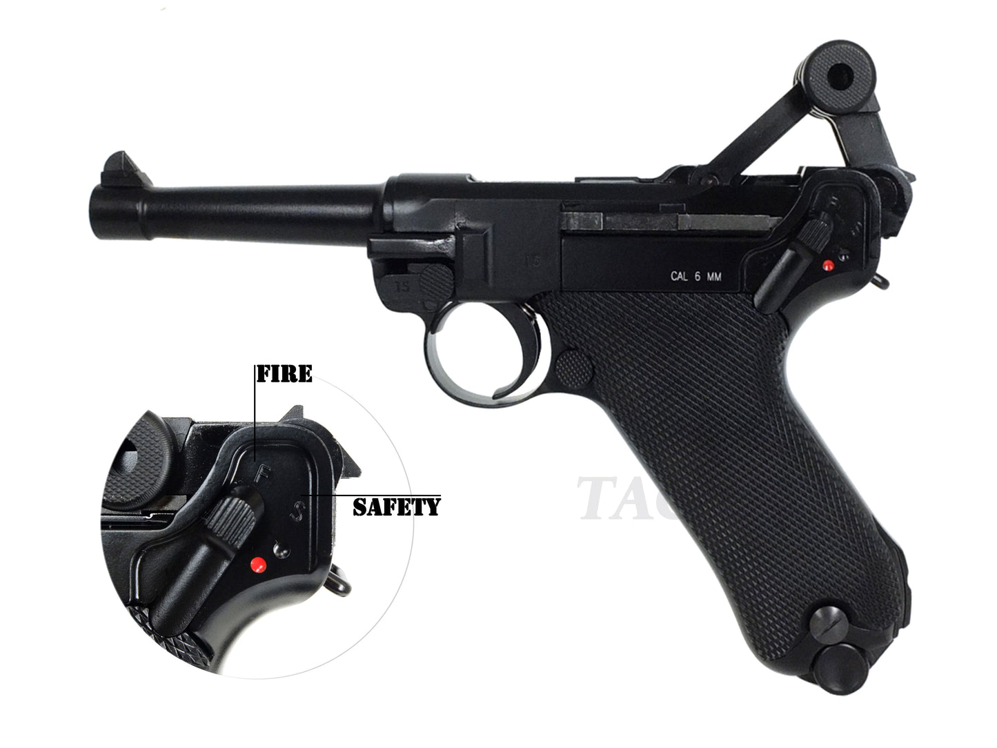 KWC LUGER P08 4inch CO2 블로우백 가스건.