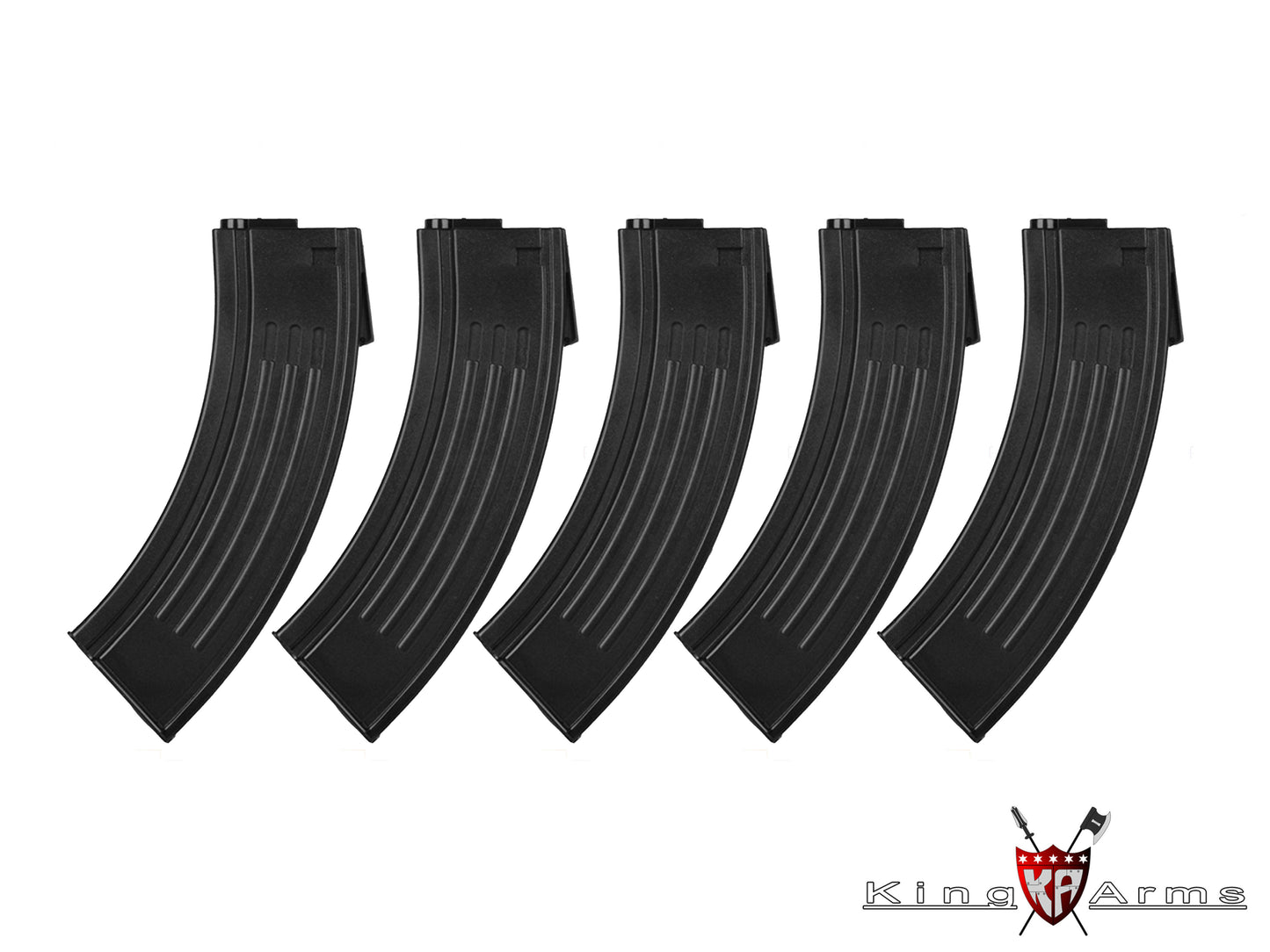 KING ARMS キングアームズ AK スタイル M16 シリーズ 電動ガン用 100連 マガジン. (5本)