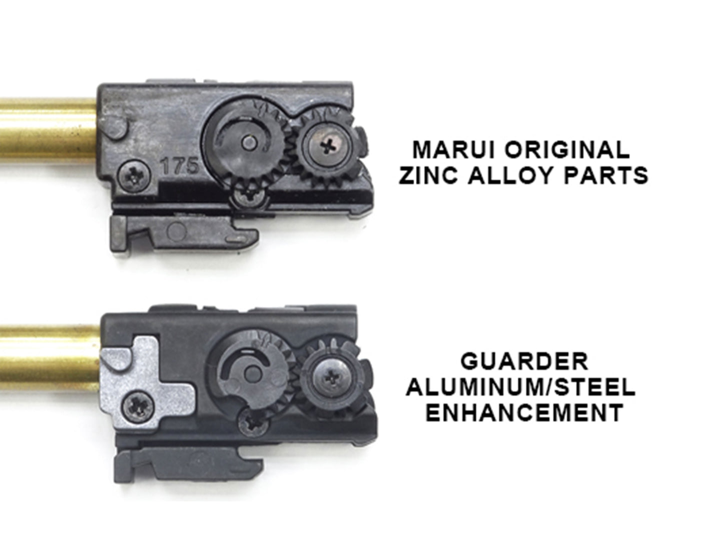 GUARDER TOKYO MARUI G17 Gen5 MOS GBB ALU Hop-Up Chamber.