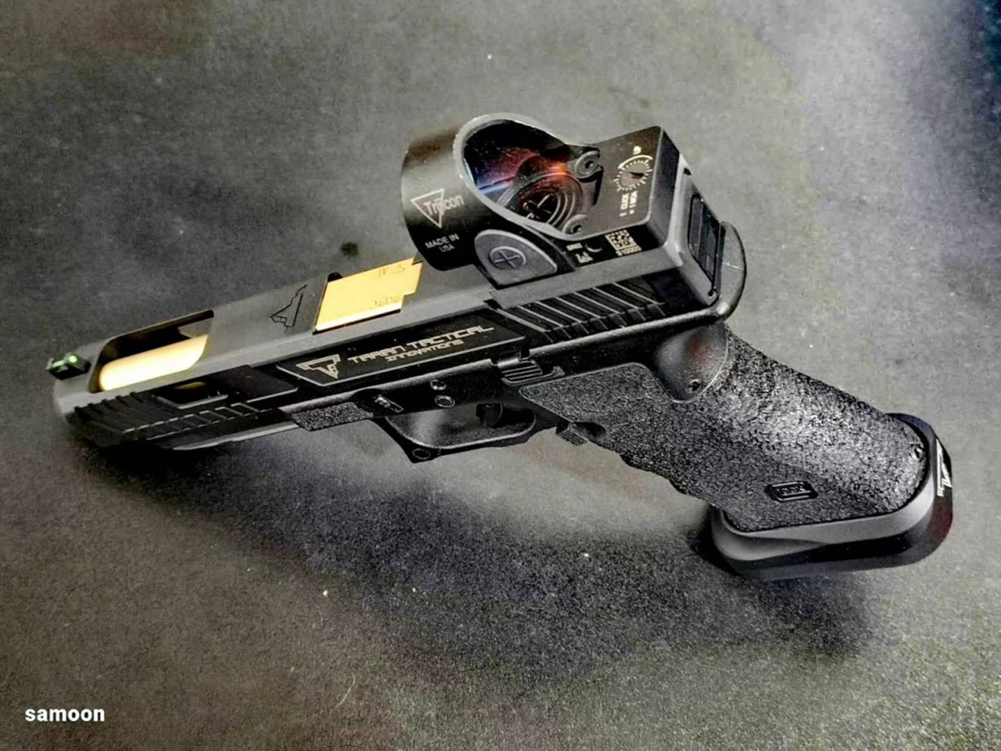 SAMOON | GHK G17 Gen3 / TTI G34 Steel CNC Optic mount base.