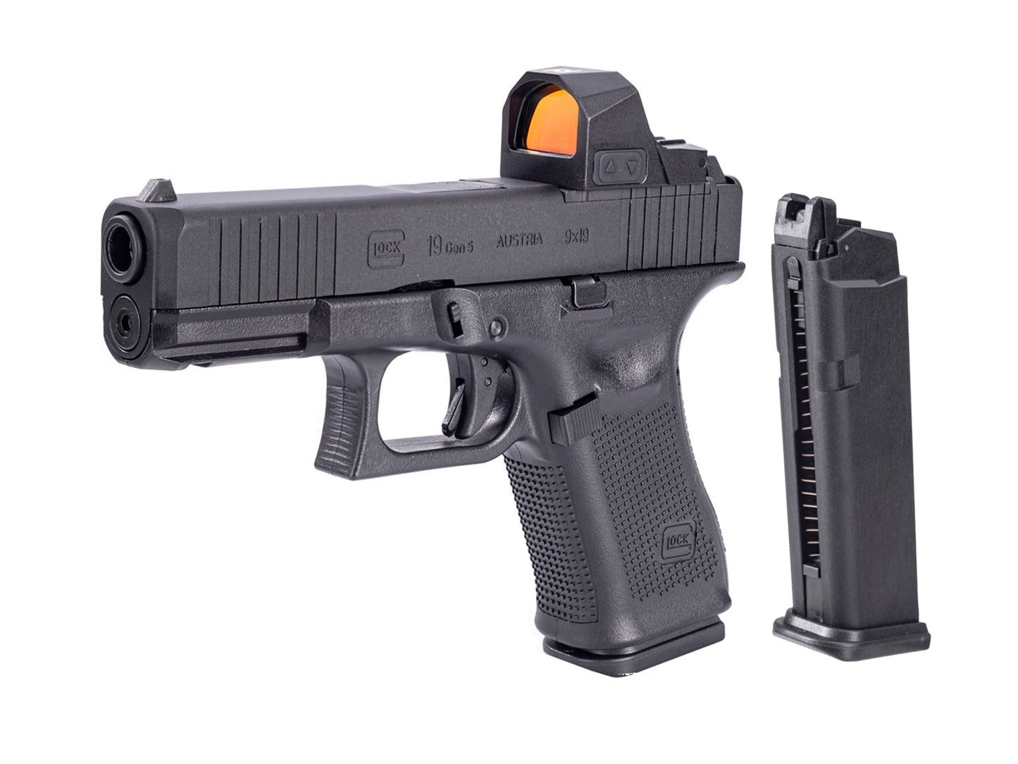 UMAREX | SRC GLOCK 19 Gen5 MOS CNC Steel ガスブローバック ハンドガン.