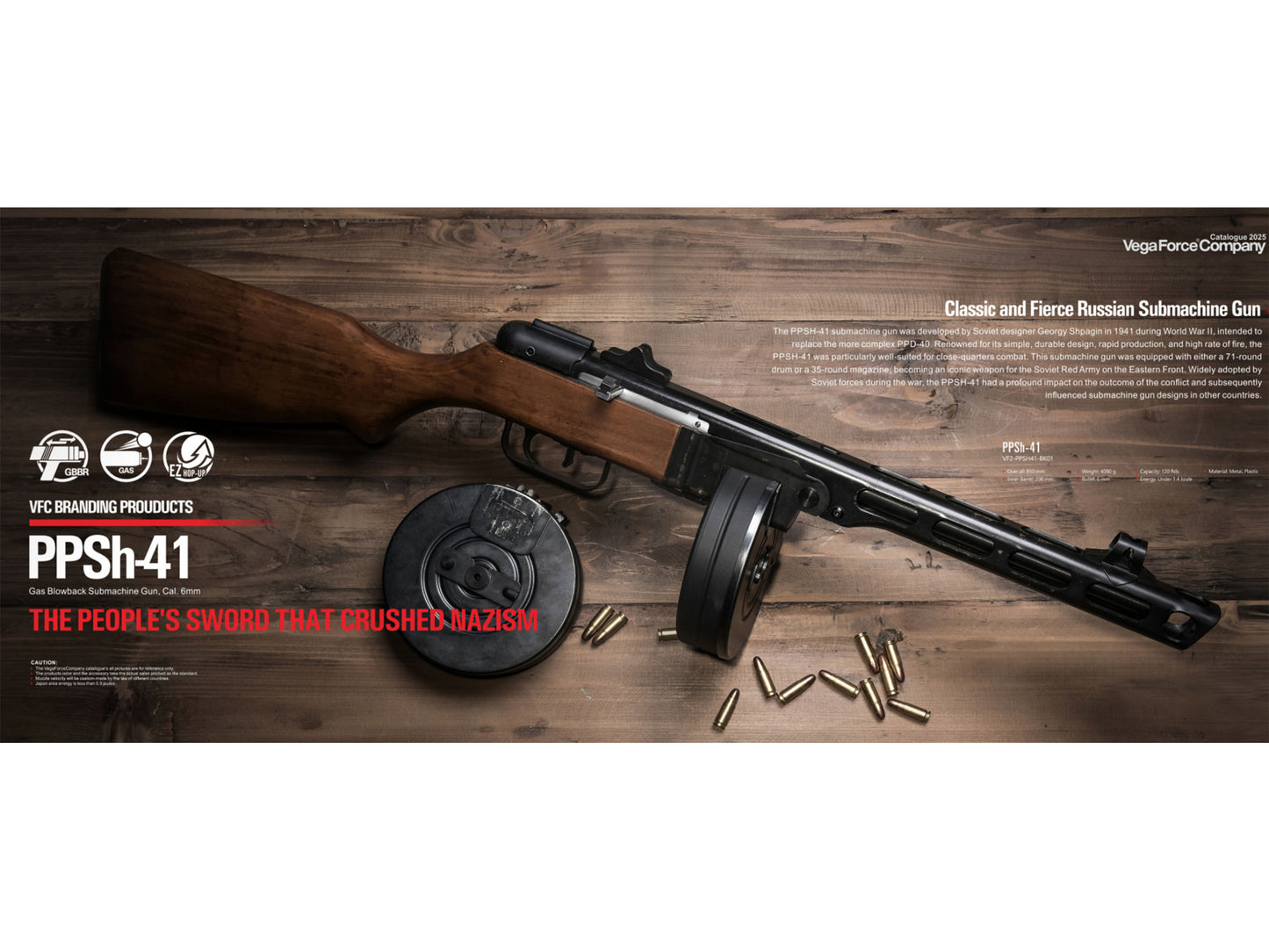 VFC PPSH-41 氣動退鏜 SMG 衝鋒槍.
