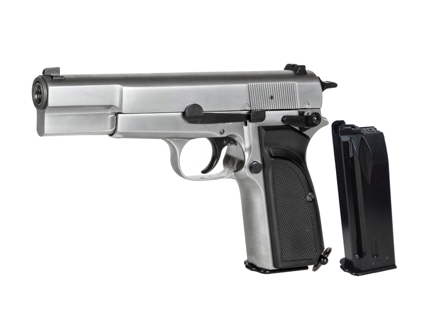 WE FN Browning Hi-Power MK III Gas Blowback Airsoft Pistol.