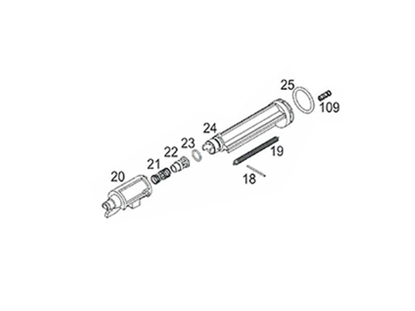 【純正部品】CYBERGUN | WE Auto-Ordnance Licensedトンプソン M1A1 サブマシンガン パーツ.