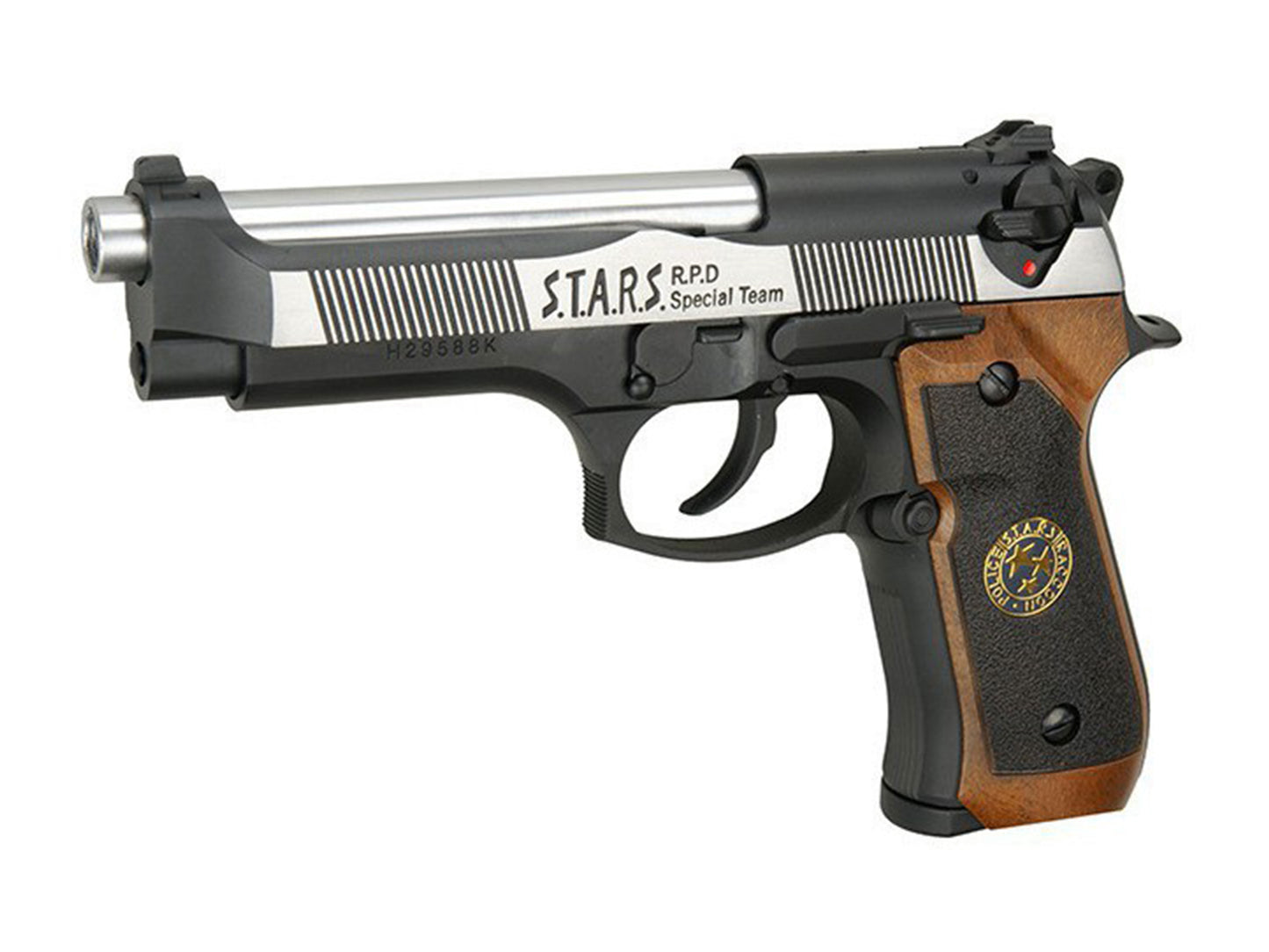 WE Samurai Edge Biohazard M9 Gas Blowback Airsoft Pistol.