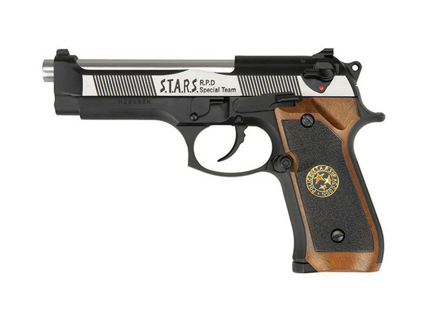 WE Samurai Edge Biohazard M9 Gas Blowback Airsoft Pistol.