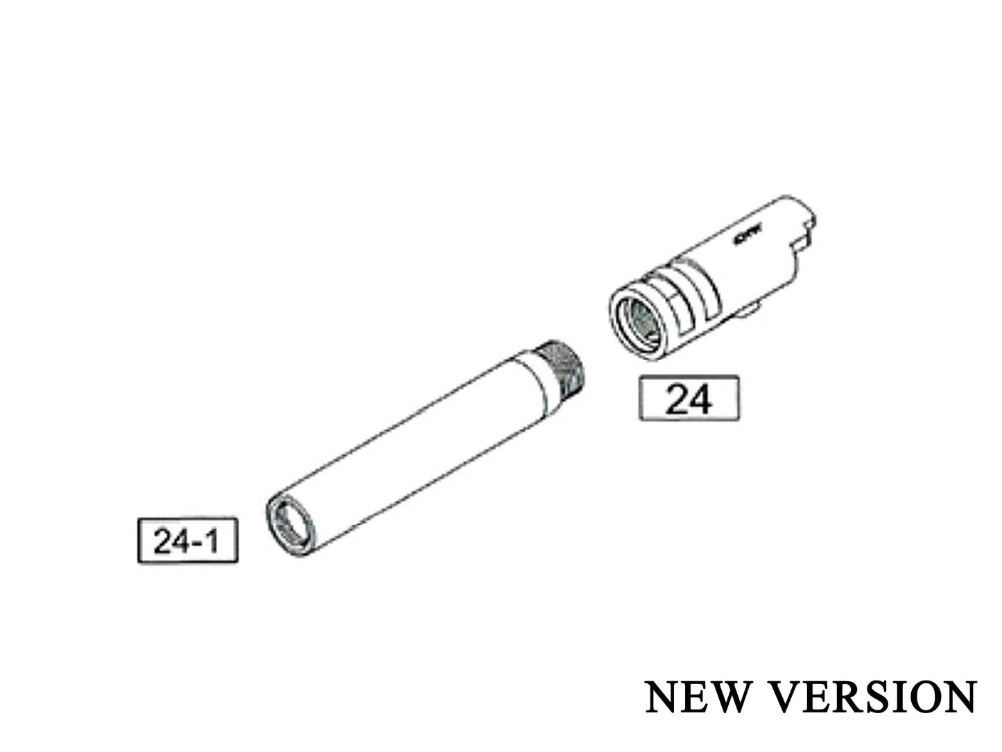 WE MEU / MEU Rail ( SOC ) M1911A1 Series Airsoft Pistol Replacement Part.