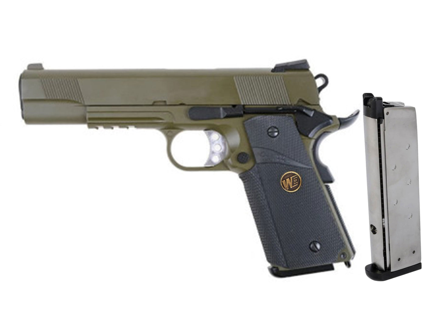 WE MEU Rail ( SOC ) M1911A1 Gas Blowback Airsoft Pistol.