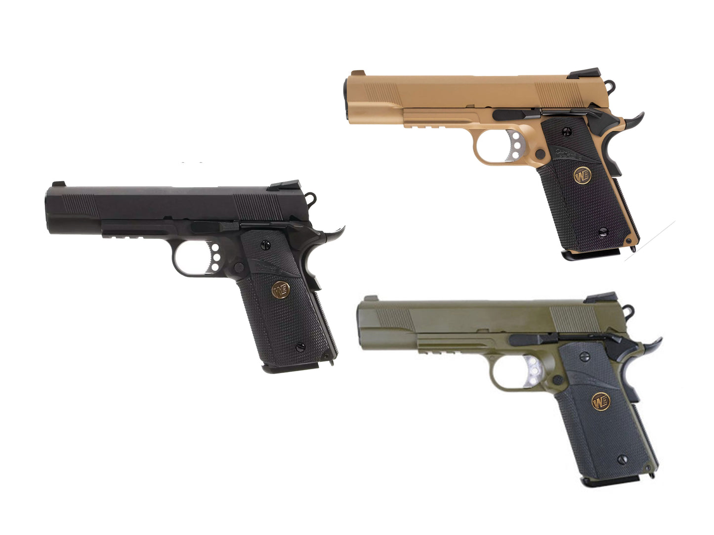 WE MEU Rail ( SOC ) M1911A1 Gas Blowback Airsoft Pistol.