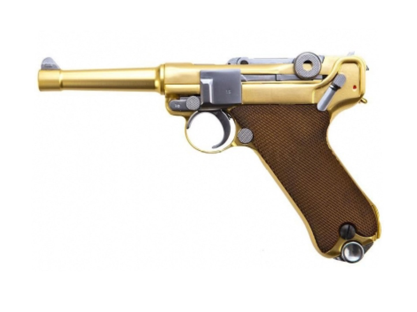 WE Luger P08 4INCH Gas Blowback Airsoft Pistol.