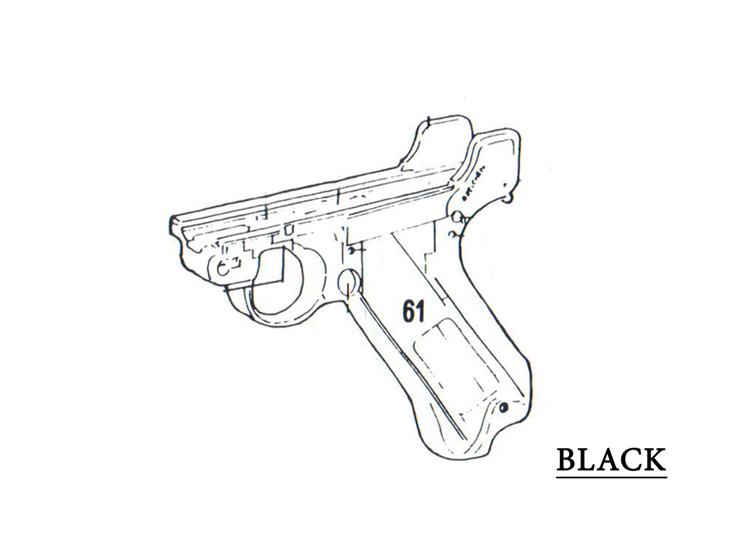 WE Luger 루거 P08 Series 블로우백 가스건 순정부품.