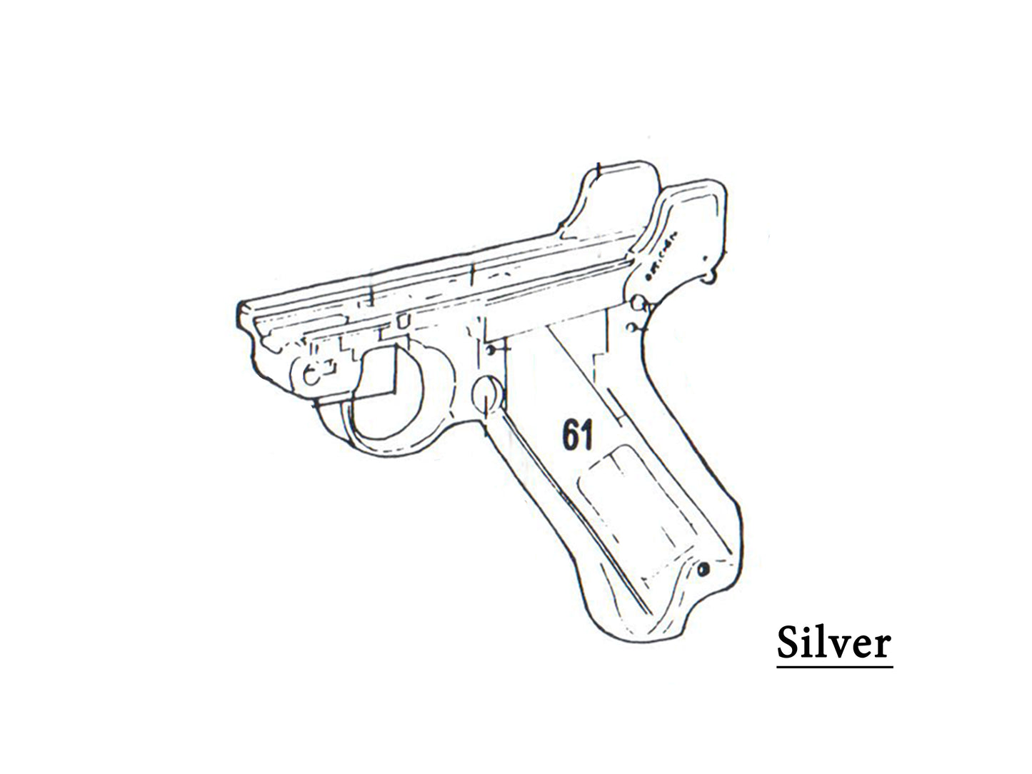 WE Luger 루거 P08 Series 블로우백 가스건 순정부품.