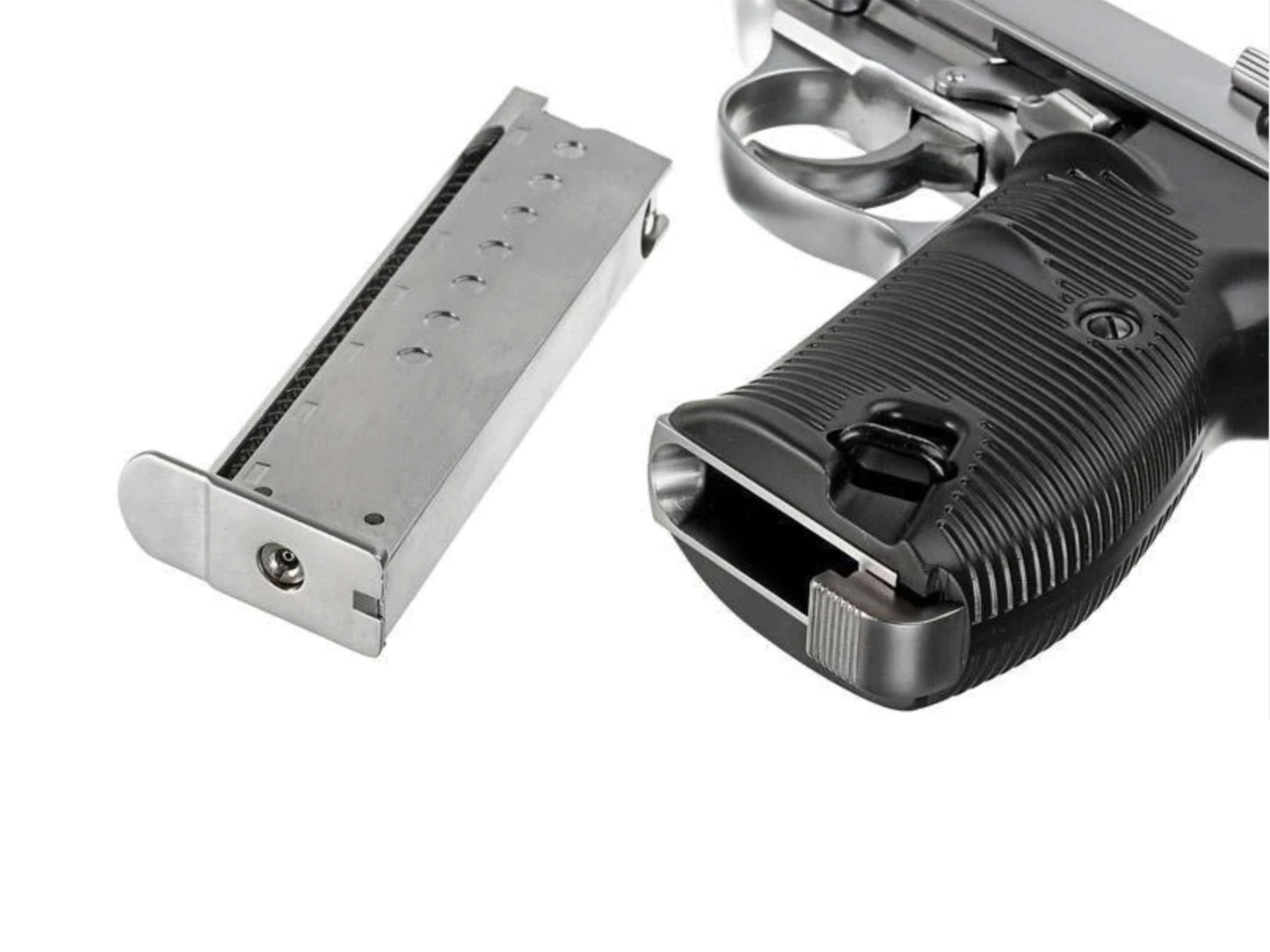 WE WALTHER P38 ( P38-L ) Gas Blowback Airsoft Pistol.