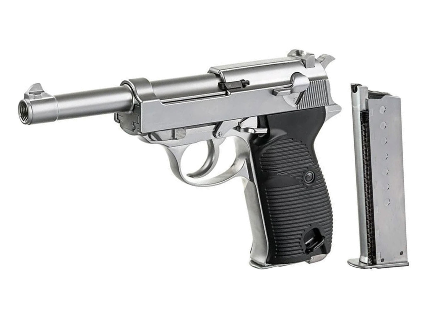 WE WALTHER P38 ( P38-L ) Gas Blowback Airsoft Pistol.
