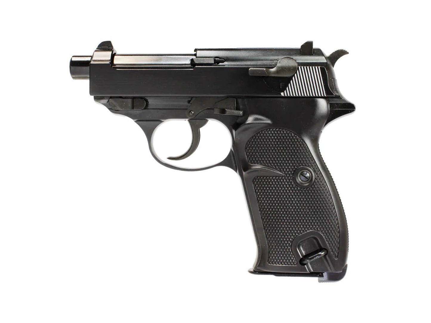 WE WALTHER P38K Gas Blowback Airsoft Pistol.