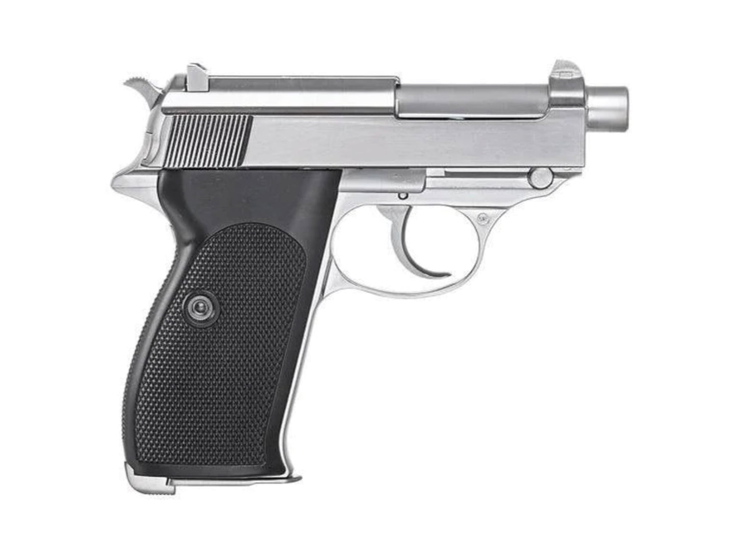 WE WALTHER P38K Gas Blowback Airsoft Pistol.