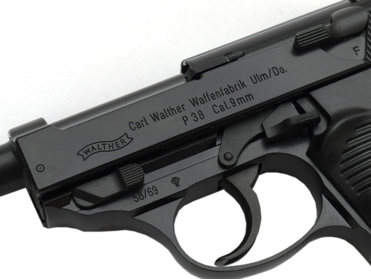 WE WALTHER P38L 氣動退鏜 瓦斯手槍. ( w/Marking CIVILIAN)