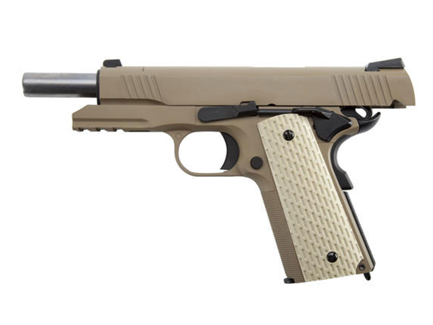 WE KIMBER Desert Warrior Gas Blowback Airsoft Pistol.