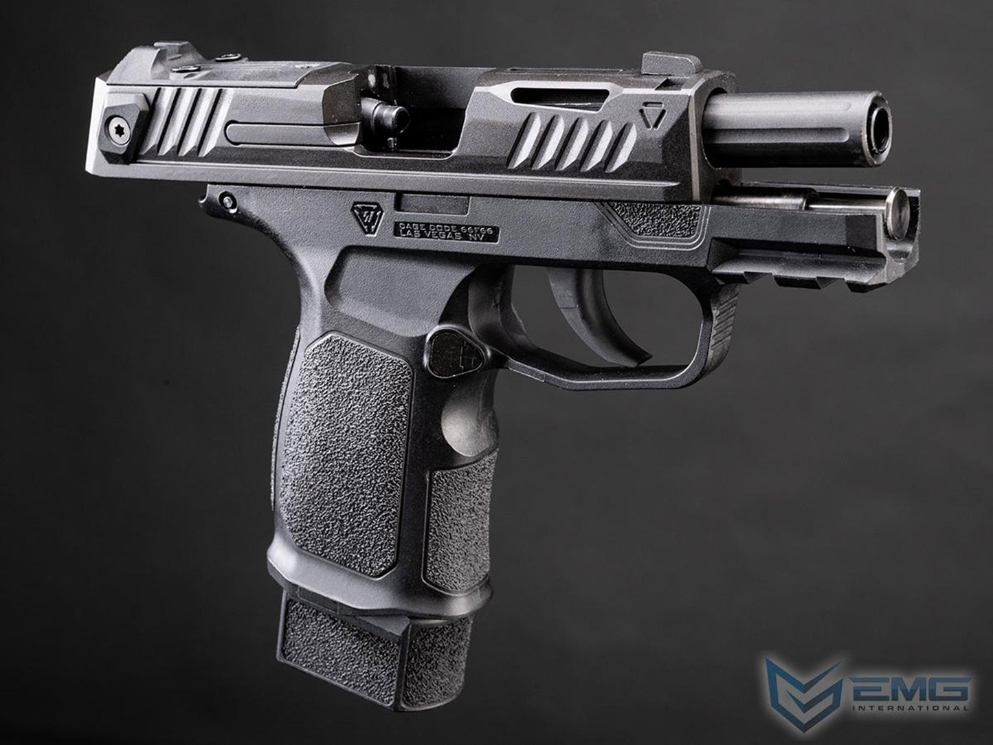 EMG Strike Industries SMP Strike Micro Pistol / P365 Gas Blowback Airsoft Pistol.