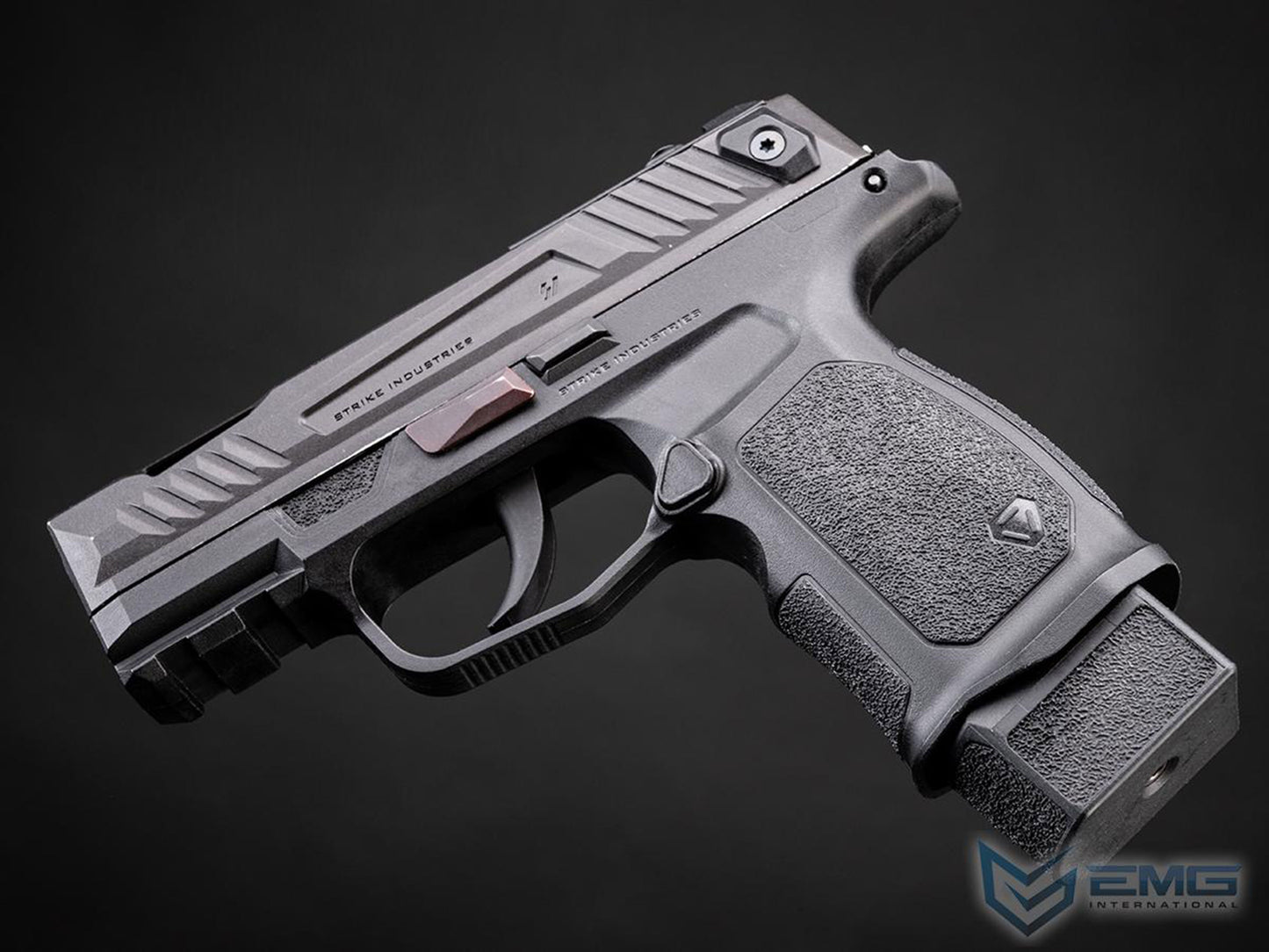 EMG Strike Industries SMP Strike Micro Pistol / P365 Gas Blowback Airsoft Pistol.