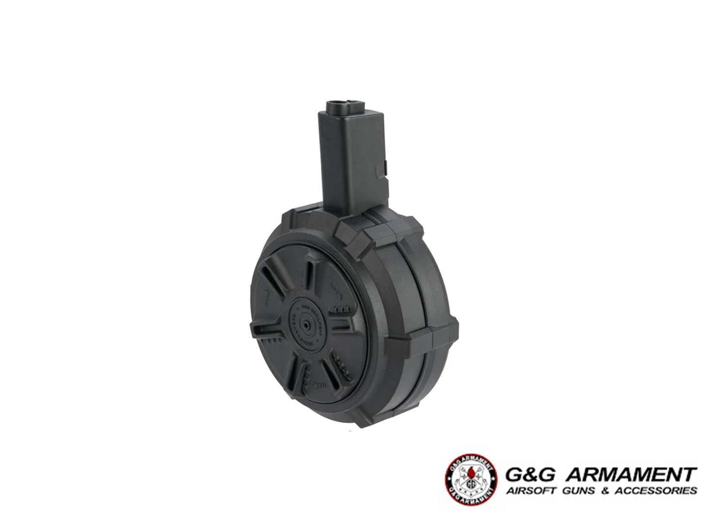 G&G ARP9 AEG 1500rds Manual Wind Drum Magazine.