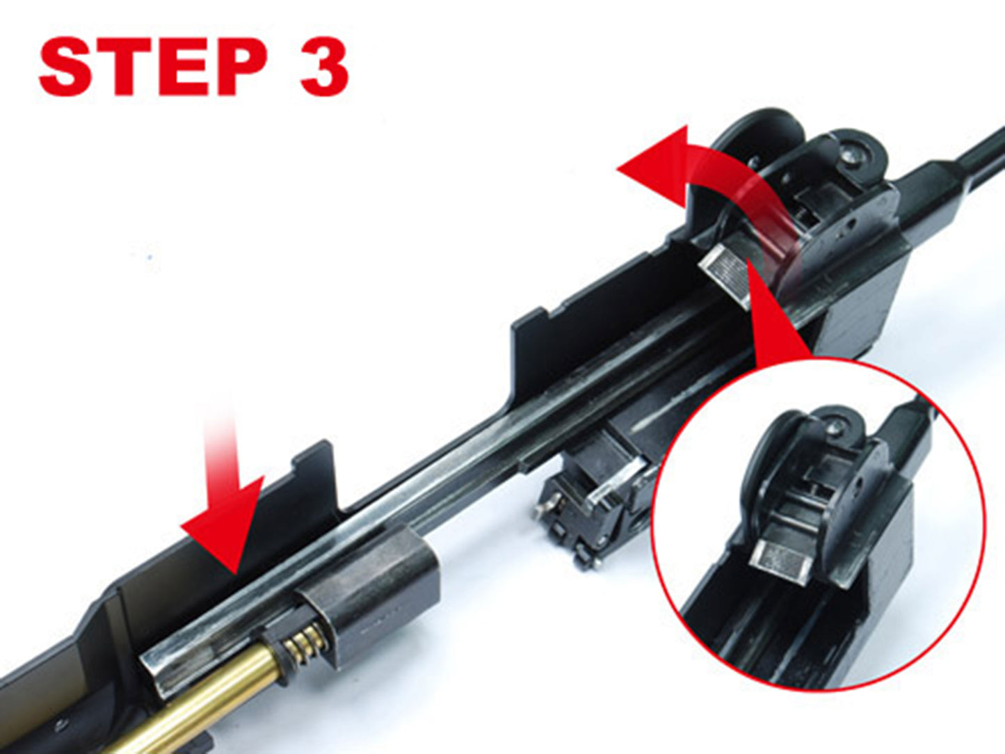 GUARDER Aluminum Receiver For WA / KWC Mini UZI SMG.