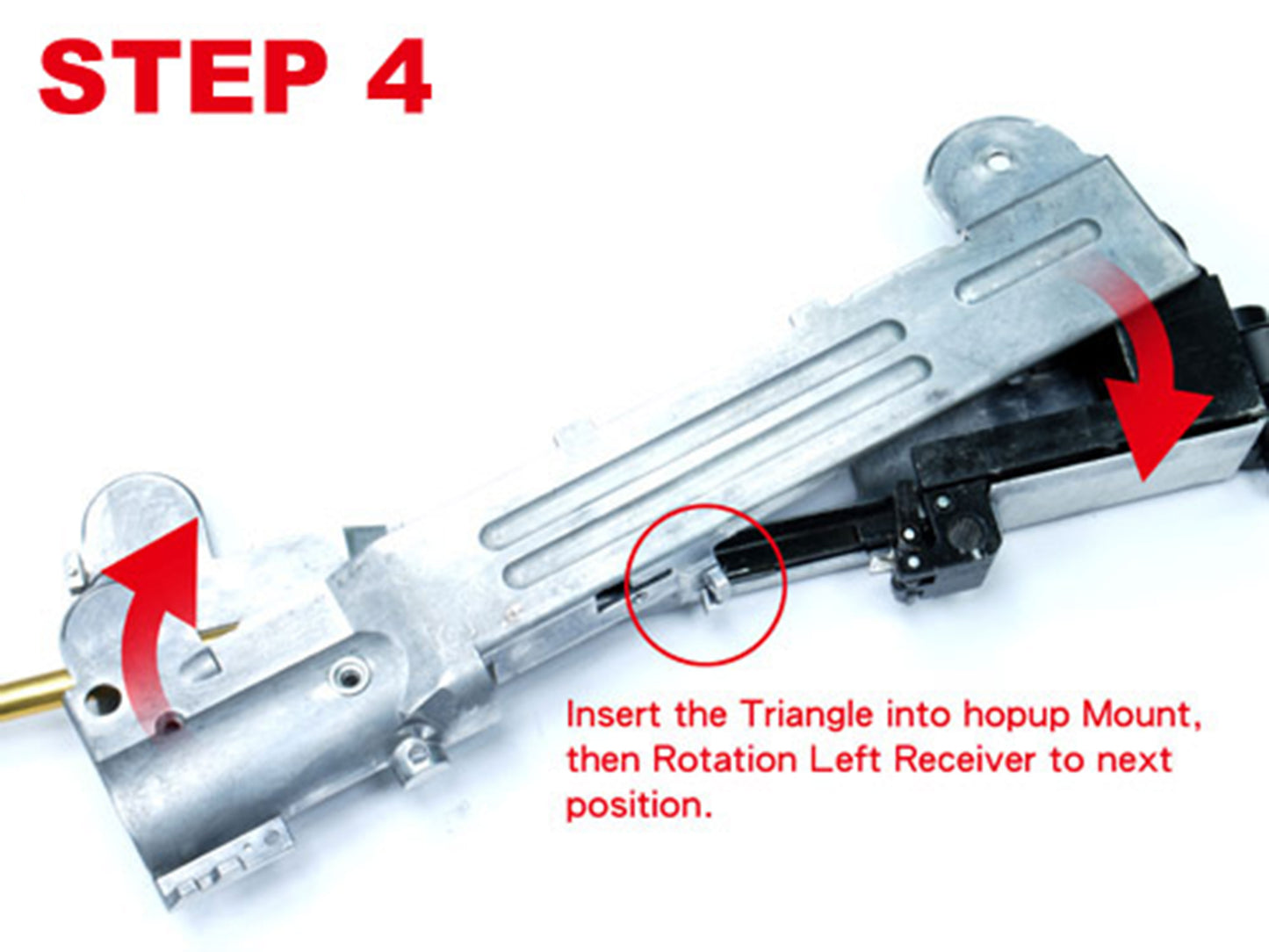 GUARDER Aluminum Receiver For WA / KWC Mini UZI SMG.
