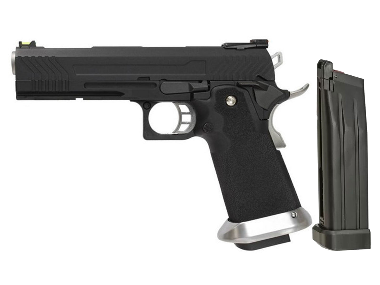 AW Custom HX1102 Hi-Capa Gas Blowback Airsoft Pistol.