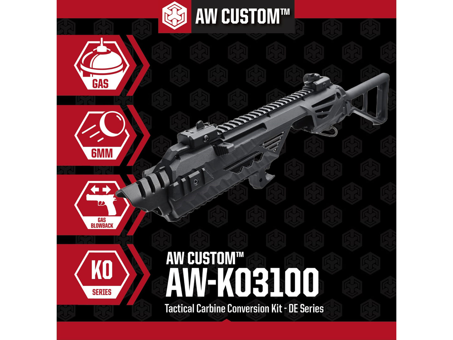 AW Custom デザートイーグル .50AE / .50AE L6 シリーズ ピストル カービン コンバージョンキット .