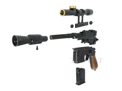 AW CUSTOM SW Han Solo DL-44 Heavy Blaster 스타워즈 블로우백 가스핸드건.